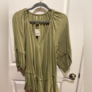 Women's Olive Green Tunic Free People S